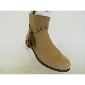 Lucky Brand Womens Brown Leather Zip Ankle Fashion Boots Bootie Size 6 M